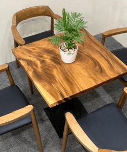 Bộ Bàn ghế cafe gỗ me tây