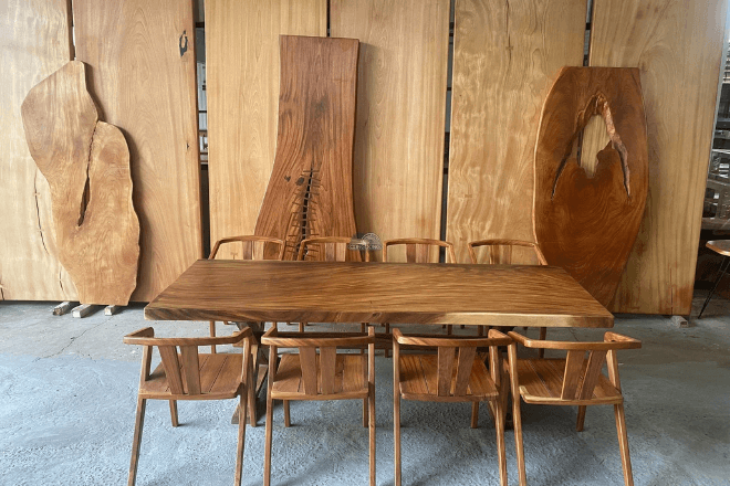 Bàn ghế ăn gỗ tại CDwood