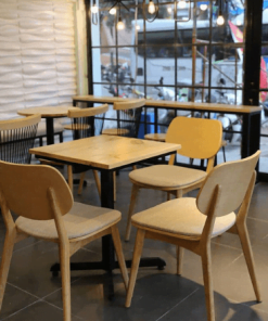 Bàn ghế cafe gỗ đẹp sang trọng