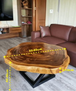 Kích thước bàn trà sofa gỗ