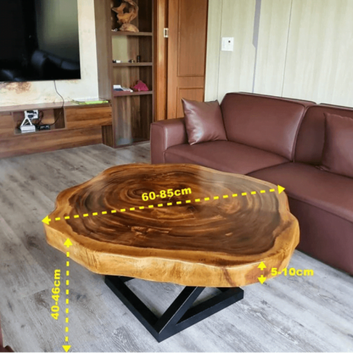 Kích thước bàn trà sofa gỗ