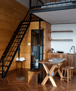 Nội thất phòng ăn gỗ tự nhiên