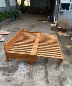 Sofa Bed , Giường Gỗ Gõ Đỏ Nguyên Khối